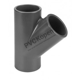 PVC druk T-stuk 45°    12 mm    PN16 VDL